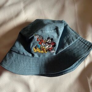 Mickey and Friends embroidered denim bucket hat